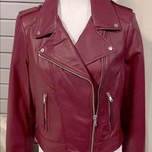 Lamarque Leather Moto Jacket